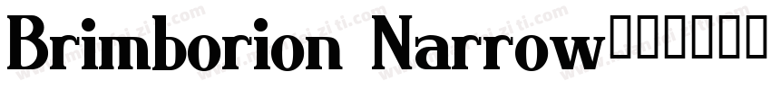Brimborion Narrow字体转换